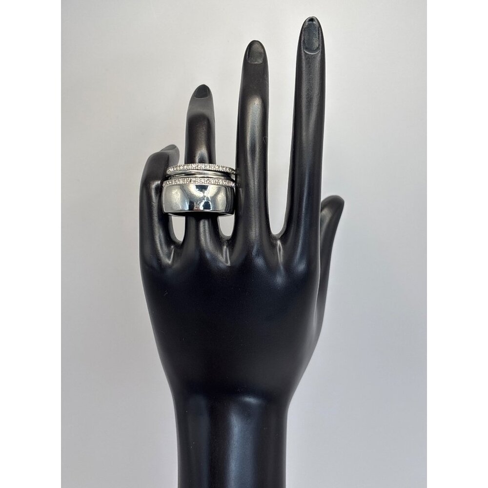 Lane Bryant Silver Tone Stacking Rings Size 9 NEW